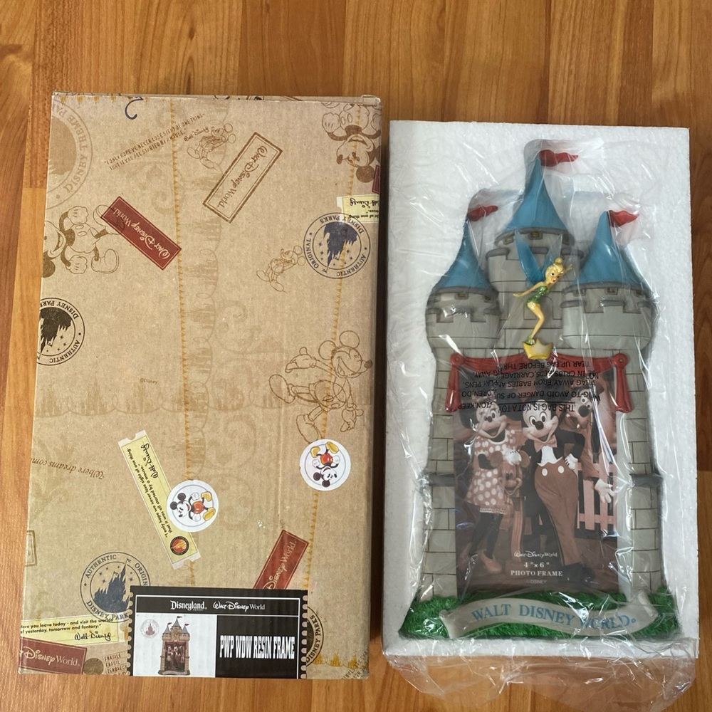 PWP WDW Disney Magic‎ Theme Park Tinker Hell Castle 4x6 Resin Picture Frame NEW